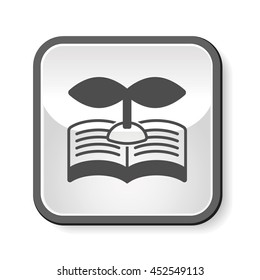 Environmental protection concept recycled paper icon