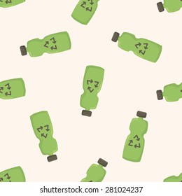 Environmental protection concept ; Recycled water , cartoon seamless pattern background