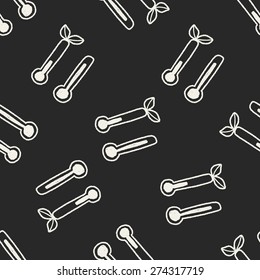 Environmental protection concept; Saving energy to protect our environment; doodle seamless pattern background