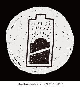 Environmental protection concept; Saving energy to protect our environment; doodle