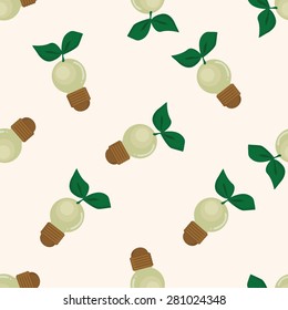 Environmental protection concept ; Saving energy, , cartoon seamless pattern background