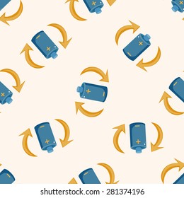 Environmental protection concept ; Saving energy t, cartoon seamless pattern background