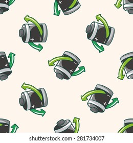 Environmental protection concept ; Saving energy t, cartoon seamless pattern background