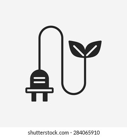 Environmental protection concept saving energy icon