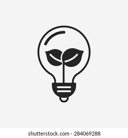 Environmental protection concept saving energy icon