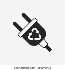 Environmental protection concept saving energy icon