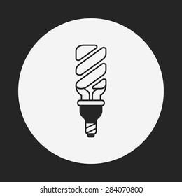 Environmental protection concept saving energy; turn off lights icon