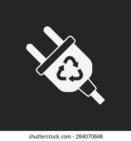 Environmental protection concept saving energy icon