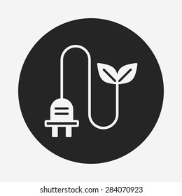 Environmental protection concept saving energy icon