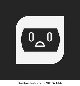 Environmental protection concept saving energy; turn off lights icon