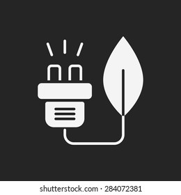 Environmental protection concept saving energy icon