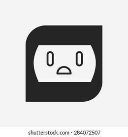 Environmental protection concept saving energy; turn off lights icon