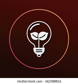 Environmental protection concept saving energy icon