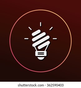 Environmental protection concept saving energy; turn off lights icon