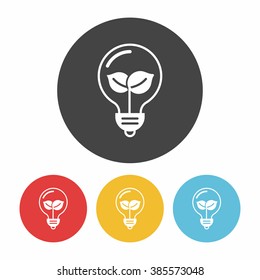 Environmental protection concept saving energy icon