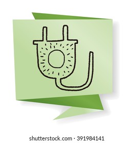 Environmental protection concept; Saving energy to protect our environment; doodle
