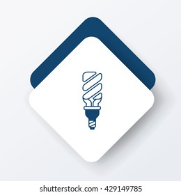 Environmental protection concept saving energy; turn off lights icon