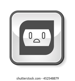 Environmental protection concept saving energy; turn off lights icon
