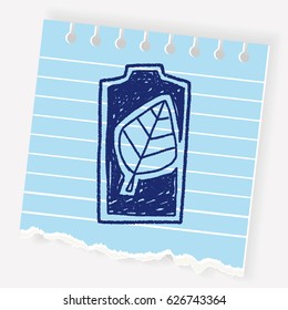 Environmental protection concept; Saving energy to protect our environment; doodle