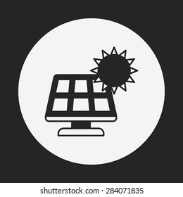 Environmental protection concept solar energy icon
