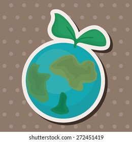 Environmental protection concept theme elements; Protect our environment, protect our planet