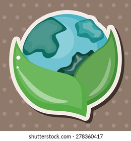 Environmental protection concept theme elements; Protect our environment, protect our planet