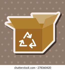 Environmental protection concept theme elements, Doing recycle to protect our environment; recycled garbage