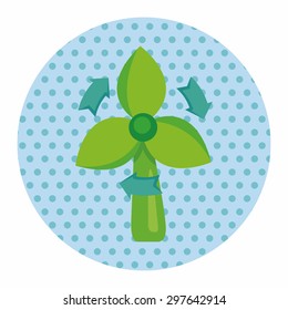 Environmental protection concept theme elements; wind energy; saving energy; renewable energy