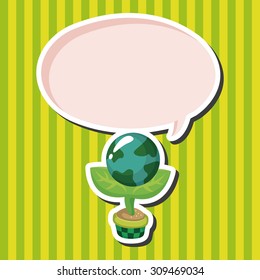 Environmental protection concept theme elements; Protect our environment, protect our planet