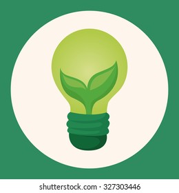 Environmental protection concept theme elements; Saving energy, turning off lights