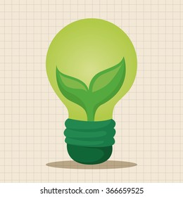 Environmental protection concept theme elements; Saving energy, turning off lights