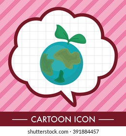 Environmental protection concept theme elements; Protect our environment, protect our planet