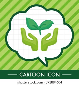 Environmental protection concept theme elements; Protect our forests and ecological plant