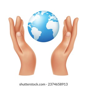 Environmental protection concept. Vector clipart.