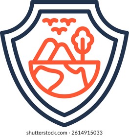 Environmental Protection Icon Color Line Vector Illustration