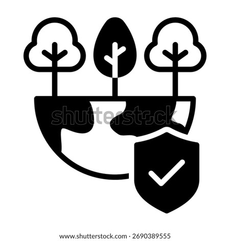 Environmental Protection Icon Mixed Vector Illustration