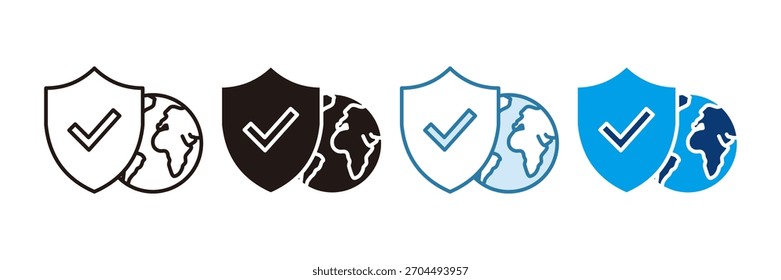 Conjunto de iconos de protección ambiental Colección de estilo múltiple