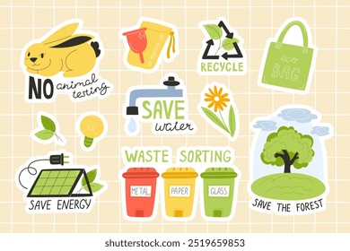 Environmental Protection Stickers, Green Energy and Eco-Friendly Design