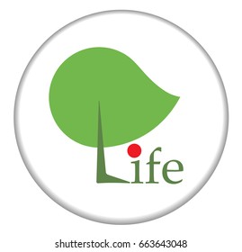 Environmental Protection Tree Symbol Life Eco Stock Vector (Royalty ...