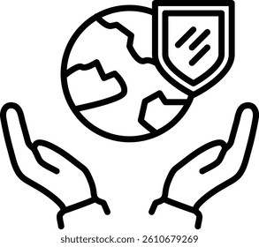 Environmental Protection Vector Line Icon Design