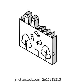 environmental recycling isometric icon vector. environmental recycling sign. isolated symbol illustration