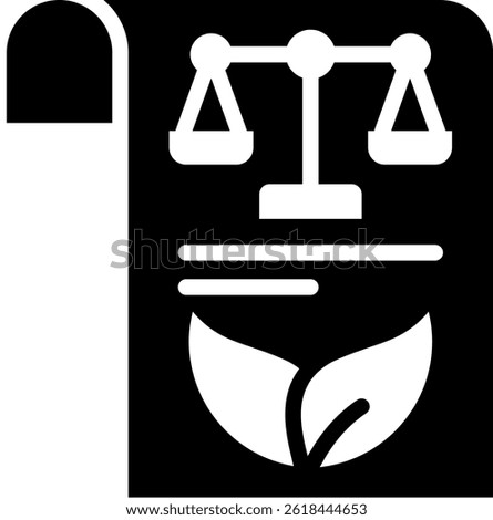 Environmental Regulations Icon Glyph Vector Illustration
