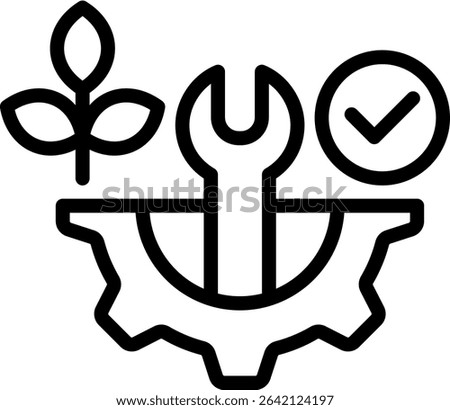 Environmental Remediation Icon Outline Vector Illustration