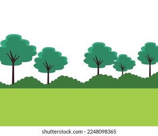 Diseño de ilustraciones vectoriales de paisaje ambiental