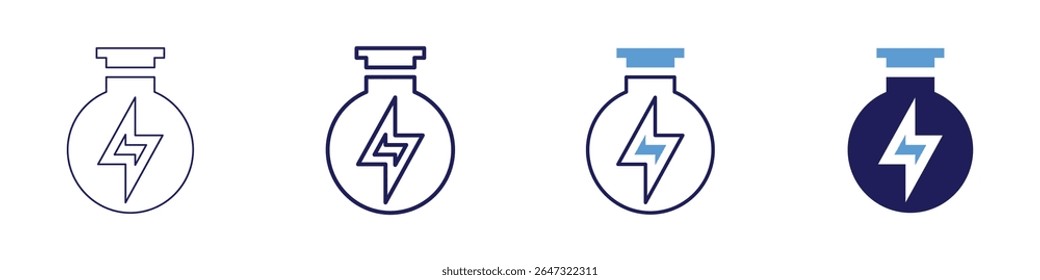Environmental science icon in 4 different styles. Thin Line, Line, Bold Line, Duotone. Duotone style. Editable stroke.