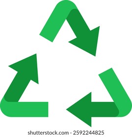 Environmental Sign Vector for Eco Awareness. Green warning symbol, sustainability signage, conservation message illustration. Flat icon