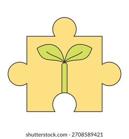  Icono de soluciones ambientales aislado sobre fondo blanco