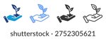 Environmental Stewardship icon set multiple style collection