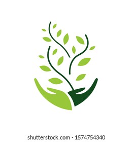 environmental sustainability logo Vector Illustration. sign of earth wildlife conservation symbol. eps.10