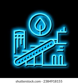 environmental technologies neon light sign vector. environmental technologies illustration